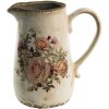 Clayre & Eef 6CE1420 Jarra Decorativa Rosa, Beige 16x11x18 cm