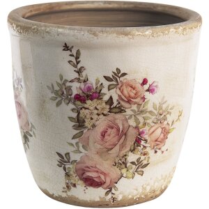 Clayre & Eef 6CE1421XL Maceta para interior Rosa,...