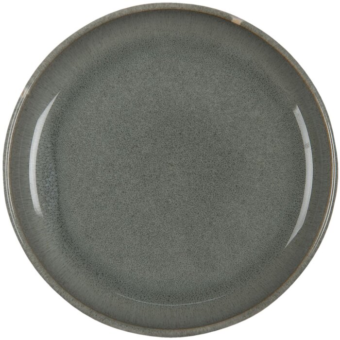 Clayre & Eef 6CEDP0099 Vajilla Plato Desayuno Verde Ø 21x2 cm