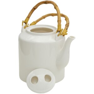Clayre & Eef 6CETE0096 Tetera Blanca 1500 ml