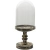 Clayre & Eef 6GL3011L Campana de vidrio gris Ø 21x49 cm