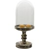 Clayre & Eef 6GL3011L Campana de vidrio gris Ø 21x49 cm