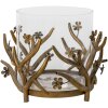 Clayre & Eef 6GL3060 Farol color oro Ø 33x28 cm