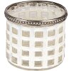 Clayre & Eef 6GL3332 Portavelas de Cristal Blanco Ø 8x7 cm
