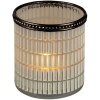 Clayre & Eef 6GL3340 Portavelas de Cristal Blanco Ø 8x9 cm