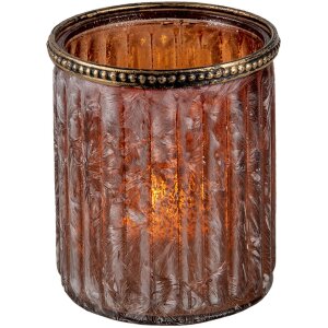 Clayre & Eef 6GL3356 Portavelas de Cristal...