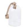 Clayre & Eef 6GL3367 Campana de vidrio negra 17x17x28 cm