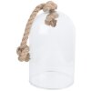 Clayre & Eef 6GL3367 Campana de vidrio negra 17x17x28 cm