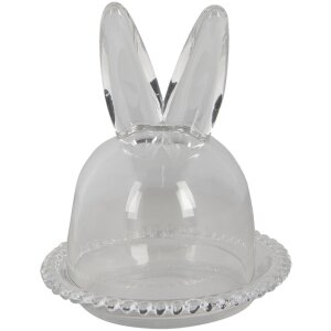 Clayre & Eef 6GL3376 Campana Cristal Conejo...