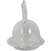 Clayre & Eef 6GL3376 Campana Cristal Conejo Transparente Ø 14x16 cm