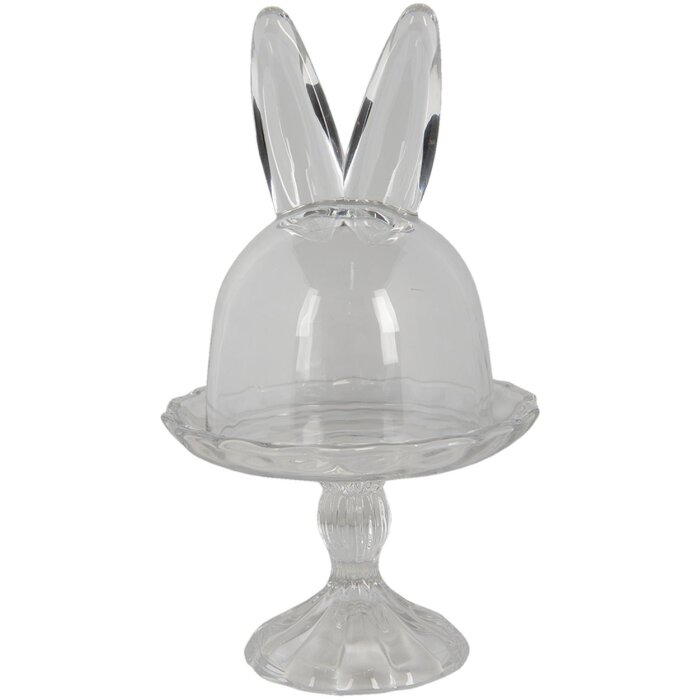 Clayre & Eef 6GL3377 Campana de vidrio transparente Ø 14x23 cm