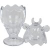 Clayre & Eef 6GL3387 Bombonera con Tapa Vaca Transparente Ø 8x19 cm