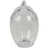 Clayre & Eef 6GL3388 Bombonera con Tapa Huevo Transparente Ø 9x13 cm