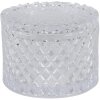 Clayre & Eef 6GL3391 Bombonera con tapa Transparente Ø 11x8 cm
