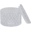 Clayre & Eef 6GL3391 Bombonera con tapa Transparente Ø 11x8 cm