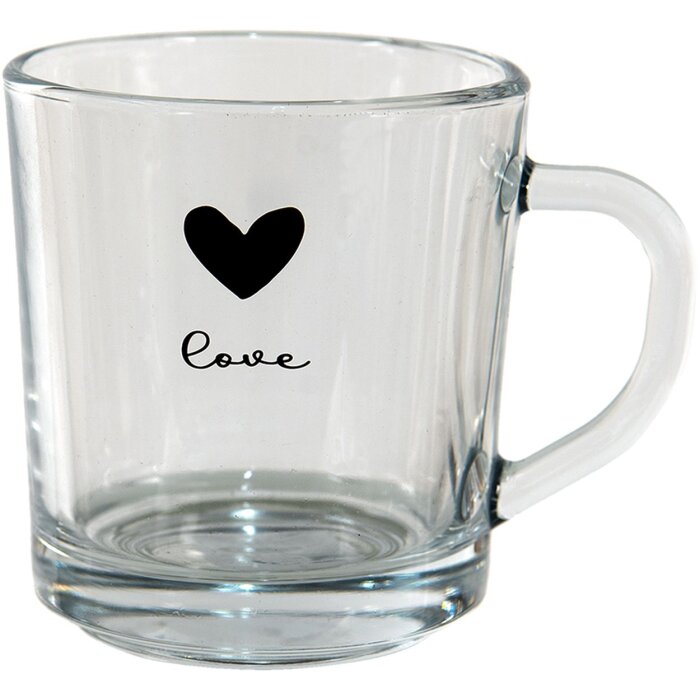 Clayre & Eef 6GL3709 Vaso de Té Transparente 11x8x9 cm - 250 ml