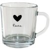 Clayre & Eef 6GL3709 Vaso de Té Transparente 11x8x9 cm - 250 ml