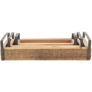Clayre & Eef Bandeja Decorativa (Juego de 3)...