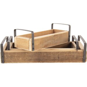 Clayre & Eef Bandeja Decorativa (Juego de 3)...