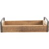 Clayre & Eef Bandeja Decorativa (Juego de 3) Marrón 35x20x5 - 30x15x5 - 25x10x5 cm