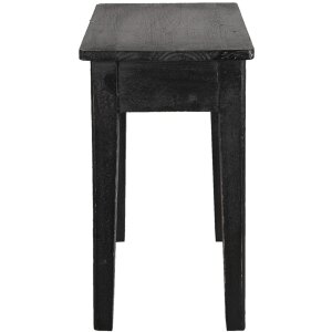 Clayre & Eef 6H2053 Taburete Decorativo Negro 36x25x43 cm