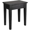 Clayre & Eef 6H2053 Taburete Decorativo Negro 36x25x43 cm