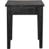 Clayre & Eef 6H2053 Taburete Decorativo Negro 36x25x43 cm