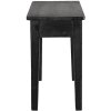 Clayre & Eef 6H2053 Taburete Decorativo Negro 36x25x43 cm