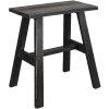 Clayre & Eef 6H2056 Taburete decorativo negro 42x28x43 cm