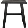 Clayre & Eef 6H2056 Taburete decorativo negro 42x28x43 cm