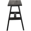 Clayre & Eef 6H2056 Taburete decorativo negro 42x28x43 cm