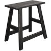 Clayre & Eef 6H2057 Taburete Decorativo Negro 42x29x43 cm