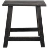 Clayre & Eef 6H2057 Taburete Decorativo Negro 42x29x43 cm