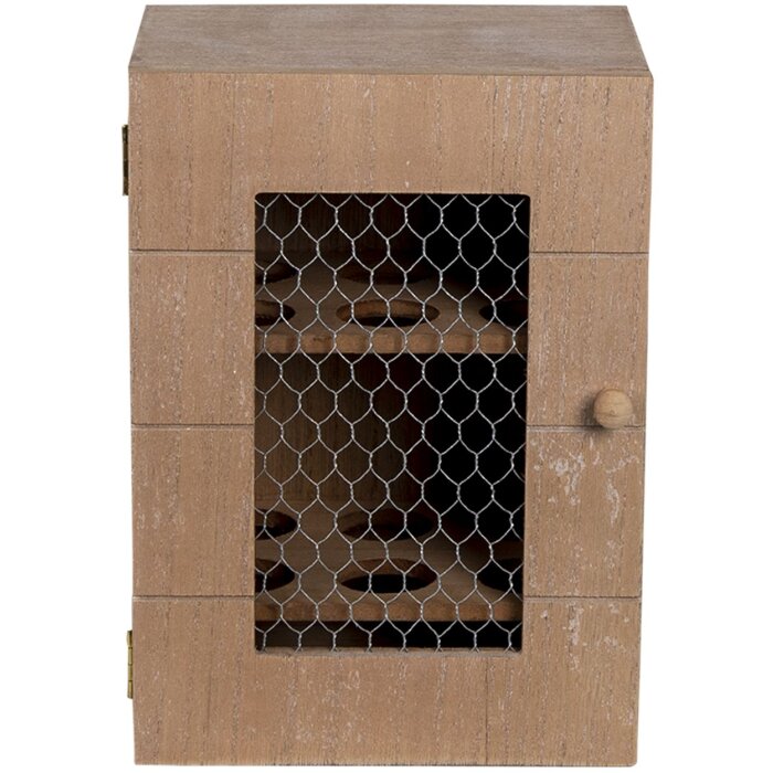 Clayre & Eef 6H2061 Huevera Marrón 17x12x24 cm