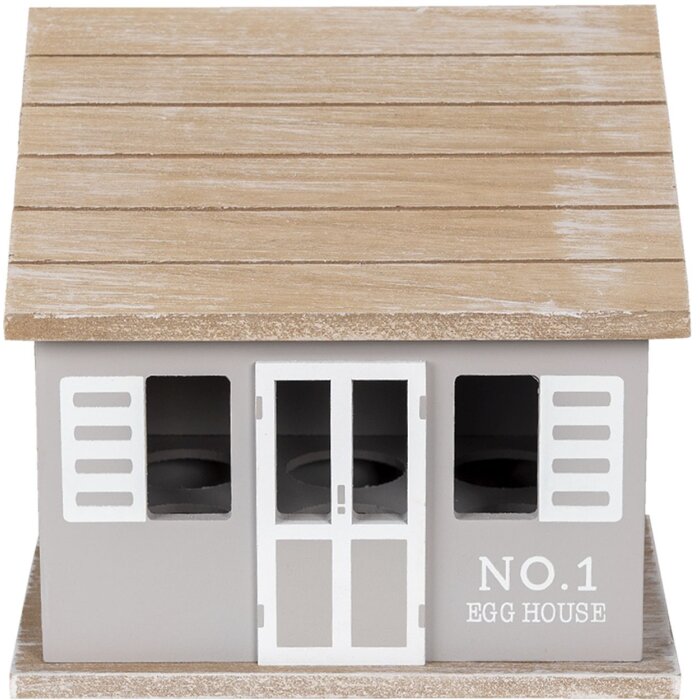 Clayre & Eef 6H2069 Huevera Cottage Marrón 20x14x18 cm