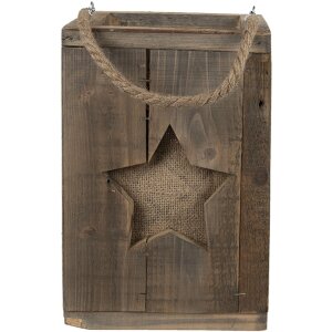 Clayre & Eef 6H2086 Farol Marrón 19x19x28 cm