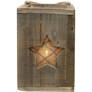 Clayre & Eef 6H2086 Farol Marrón 19x19x28 cm