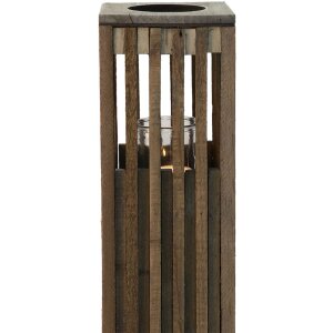 Clayre & Eef 6H2087 Farol Marrón 14x14x54 cm