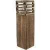 Clayre & Eef 6H2088 Farol Marrón 14x14x52 cm