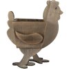 Clayre & Eef 6H2096 Maceta de interior Gallina Marrón 35x18x40 cm