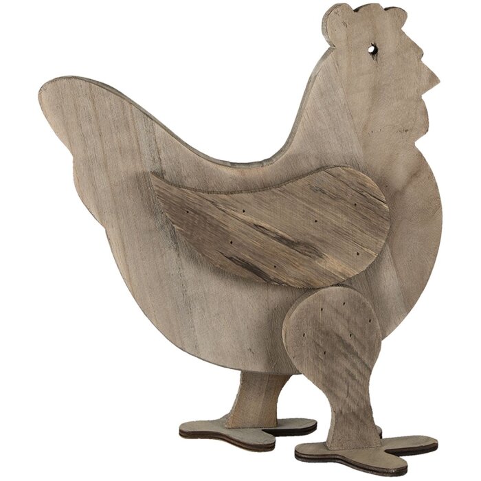 Clayre & Eef 6H2099 Deco Pollo Marrón 31x16x35 cm