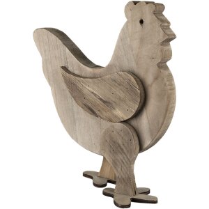 Clayre & Eef 6H2099 Deco Pollo Marrón 31x16x35 cm