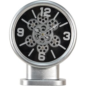 Clayre & Eef 6KL0746 Reloj de sobremesa color plata...