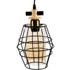 Clayre & Eef 6LMP755 Lámpara Colgante Negro 18x18x31 cm E27-máx 1x40W