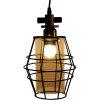 Clayre & Eef 6LMP755 Lámpara Colgante Negro 18x18x31 cm E27-máx 1x40W