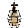 Clayre & Eef 6LMP755 Lámpara Colgante Negro 18x18x31 cm E27-máx 1x40W