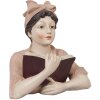 Clayre & Eef 6PR0302 Deco Mujer Beige, Rosa 16x11x19 cm