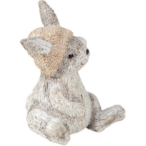 Clayre & Eef 6PR3493 Conejo Decorativo Gris 11x9x13 cm