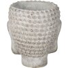 Clayre & Eef 6TE0364L Macetero Interior Buda Gris 15x14x17 cm