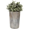 Clayre & Eef 6TE0365L Maceta Interior Gris Ø 14x23 cm
